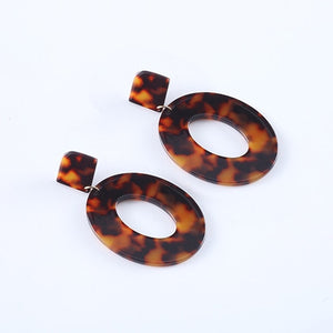 Adora & Co.™ Acrylic Resin Oval Earrings